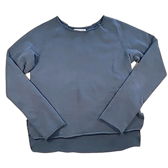 Helmut Lang Women’s Distressed Black Luxury Sweatshirt Sweater S Made in USA EUC - Picture 2 of 9